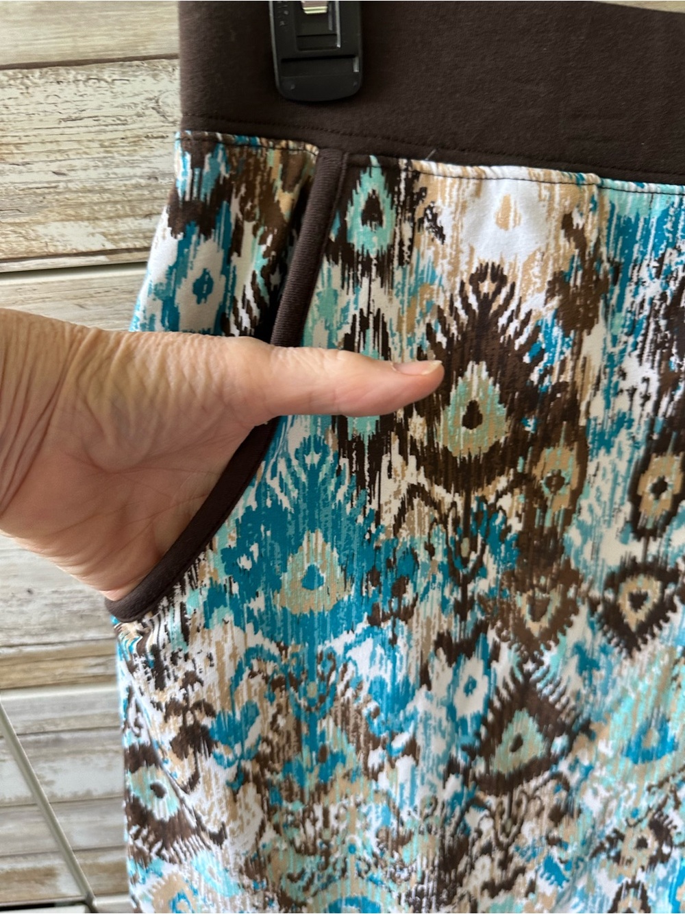 🩵🤎 d&co. Active Printed Skort XL Athletic Golf Tennis Skirt - Picture 3 of 10